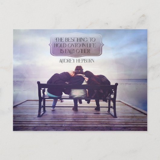 Das Beste, was im Leben erhalten bleibt Postkarte (Vorderseite)