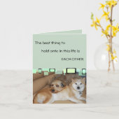 Das Beste, was man an sich festhalten kann, ist da Karte (Gelbe Blume)