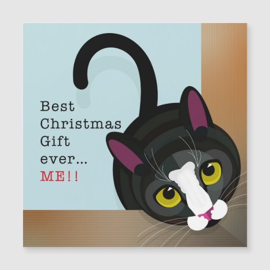 Das beste Weihnachtsgeschenk aller Zeiten.. MICH! Magnetkarte (Vorderseite)