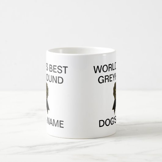Das beste Windhunddesign der Welt Kaffeetasse (Mittel)