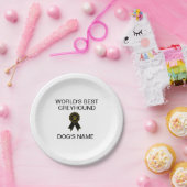Das beste Windhunddesign der Welt Pappteller (Party)