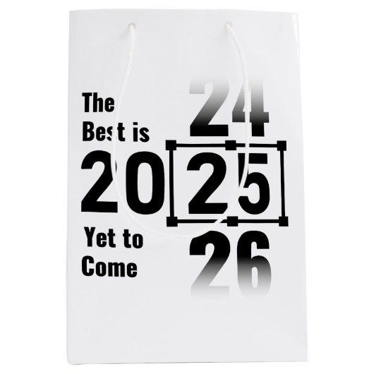 Das Beste wird noch 2025 kommen Mittlere Geschenktüte (Vorderseite)