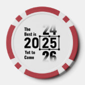 Das Beste wird noch 2025 kommen Pokerchips (Rückseite)
