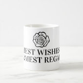 Das Beste wünscht ein herzliches Willkommen Kaffeetasse (Mittel)