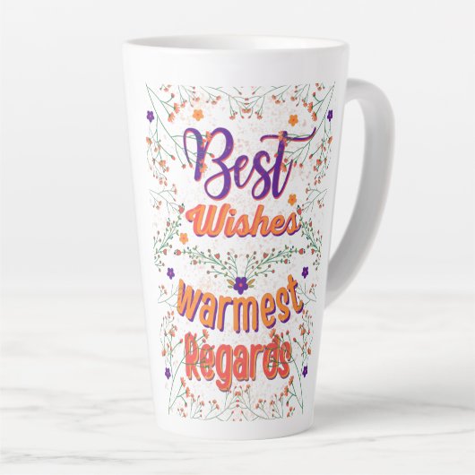 Das Beste wünscht ein herzliches Willkommen Milchtasse (Rechte Ecke)