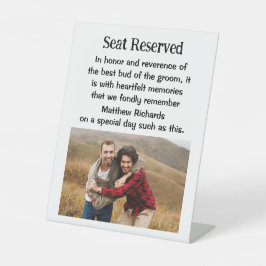 Das beste Zeichen für das Groom Wedding Memorial P Sockelschild