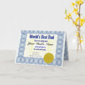 Das beste Zeugnis für den Vater der Welt Karte (Gelbe Blume)