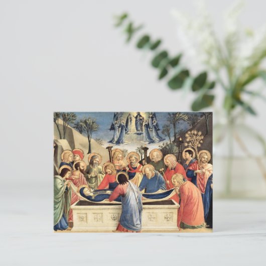 Das Bestehen der Jungfrau durch Fra Angelico Postkarte (Stehend Vorderseite)