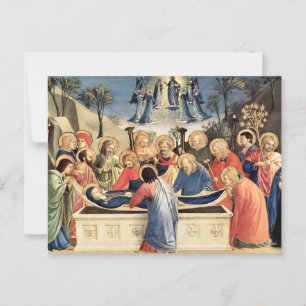 Das Bestehen der Jungfrau durch Fra Angelico Postkarte