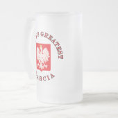 Das bestste Babcia der Welt Mattglas Bierglas (Vorderseite Links)