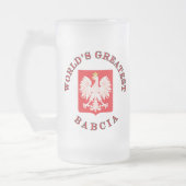 Das bestste Babcia der Welt Mattglas Bierglas (Links)