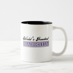 Das bestste Babcia der Welt Zweifarbige Tasse