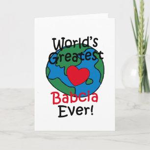Das Bestste Babcia-Herz der Welt Karte