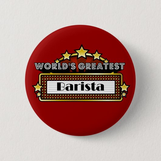 Das bestste Barista der Welt Button (Vorderseite)