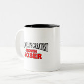 Das bestste Brown Noser der Welt Zweifarbige Tasse (Vorderseite Links)