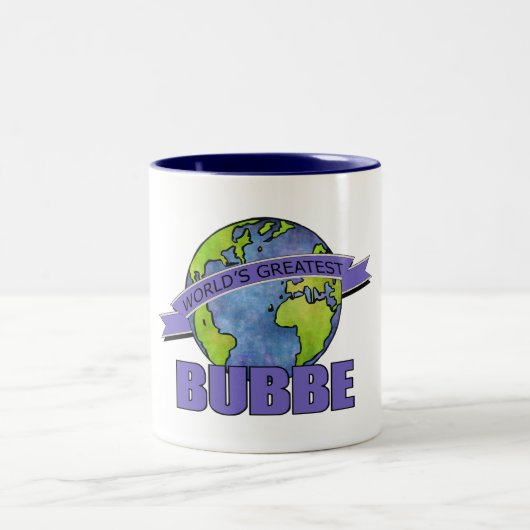 Das bestste Bubbe der Welt Zweifarbige Tasse (Mittel)