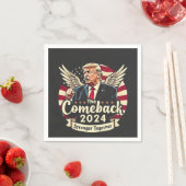 Das Bestste Comeback 2024 - Trump zusammengesteckt Serviette (Beispiel)