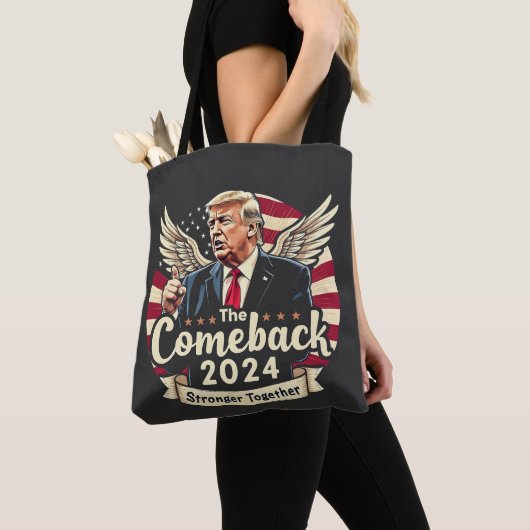 Das Bestste Comeback 2024 - Trump zusammengesteckt Tasche (Von Nahem)