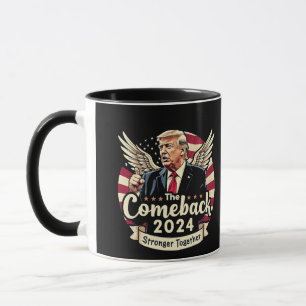 Das Bestste Comeback 2024 - Trump zusammengesteckt Tasse