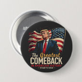 Das Bestste Comeback in der amerikanischen Geschic Button (Vorne & Hinten)