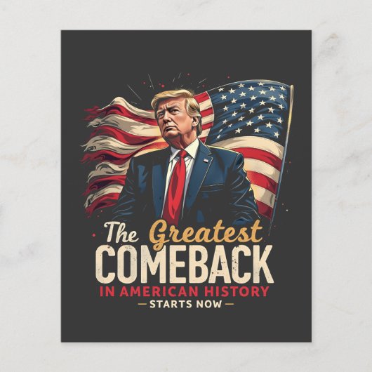 Das Bestste Comeback in der amerikanischen Geschic Flyer (Vorne)