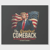 Das Bestste Comeback in der amerikanischen Geschic Geschenkpapier (Flach)