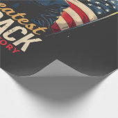Das Bestste Comeback in der amerikanischen Geschic Geschenkpapier (Ecke)