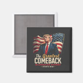 Das Bestste Comeback in der amerikanischen Geschic Magnet (Vorderseite/Rückseite)