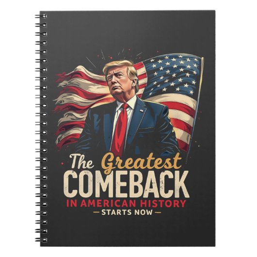 Das Bestste Comeback in der amerikanischen Geschic Notizblock (Vorderseite)