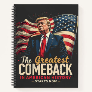 Das Bestste Comeback in der amerikanischen Geschic Notizblock