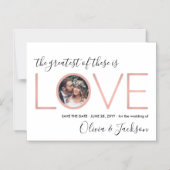 Das bestste davon ist Liebe Hochzeit Das Datum spe Magneteinladung (Vorderseite)