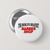 Das bestste der Friseur-Geschäft der Welt Button (Vorne & Hinten)