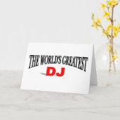 Das bestste DJ der Welt Karte (Gelbe Blume)