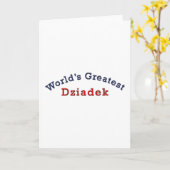 Das bestste Dziadek der Welt Karte (Gelbe Blume)