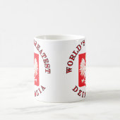 Das bestste Dziadzia der Welt Kaffeetasse (Mittel)