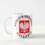 Das bestste Dziadzia der Welt Kaffeetasse (Links)