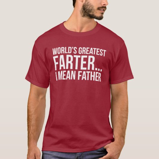 Das bestste Farter der Welt… Gemeiner Vater I T-Shirt (Vorderseite)