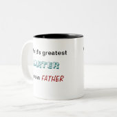 Das bestste Farter der Welt - gemeiner Vater I - Zweifarbige Tasse (Vorderseite Links)