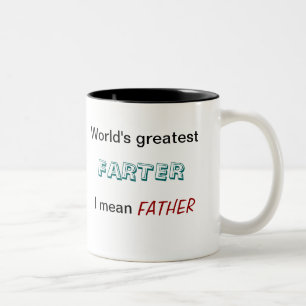 Das bestste Farter der Welt - gemeiner Vater I - Zweifarbige Tasse