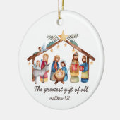 Das Bestste Geschenk aller Weihnachtsmänner Keramik Ornament (Links)