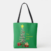 "Das Bestste Geschenk" ist Jesus! Tasche (Rückseite)