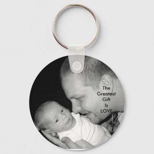 Das Bestste Geschenk ist LIEBE Schlüsselanhänger (Vorderseite)