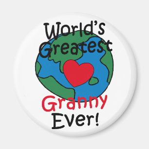 Das Bestste Granny Herz der Welt Magnet