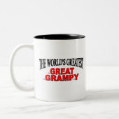 Das bestste große Grampy der Welt Zweifarbige Tasse (Links)