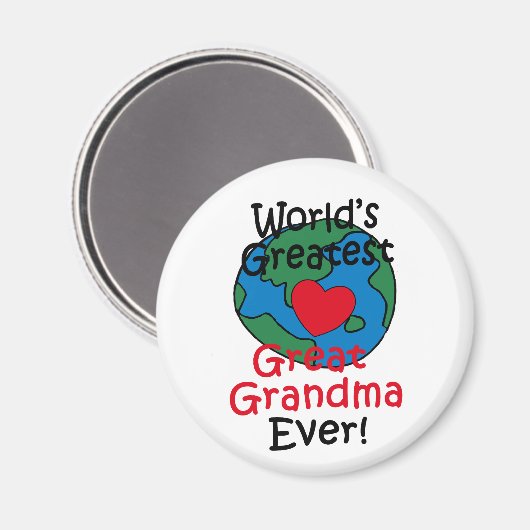 Das Bestste große Oma der Welt Magnet (Vorderseite/Rückseite)