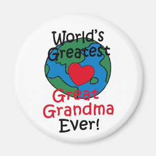Das Bestste große Oma der Welt Magnet