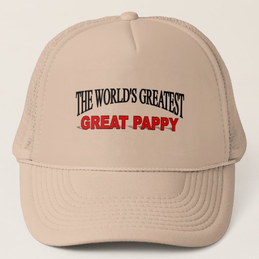 Das bestste große Pappy der Welt Truckerkappe (Vorderseite)