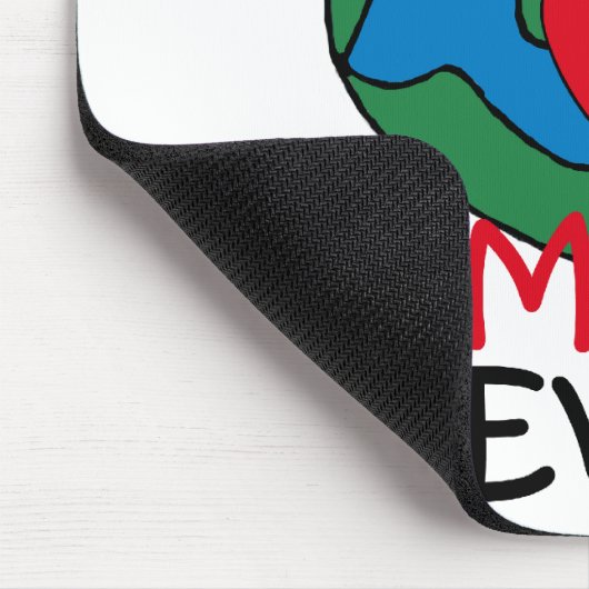 Das bestste Herz Mimi der Welt Mousepad (Ecke)