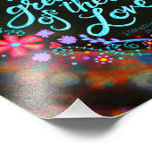 Das Bestste ist Liebe Hübsch Herz Fotodruck (Ecke)