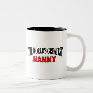 Das bestste Kindermädchen der Welt Zweifarbige Tasse
